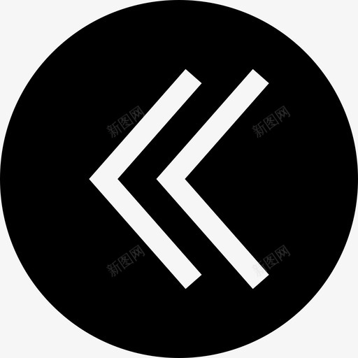 左方向左箭头左符号图标svg_新图网 https://ixintu.com 圆箭头 左方向 左符号 左箭头