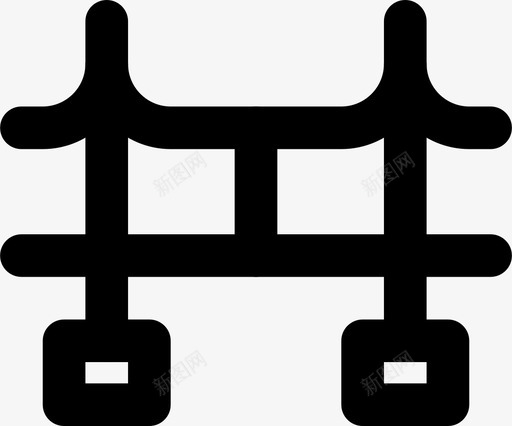 桥梁建筑城市图标svg_新图网 https://ixintu.com smashicons城市景观md概述 城市 城市景观 建筑 桥梁