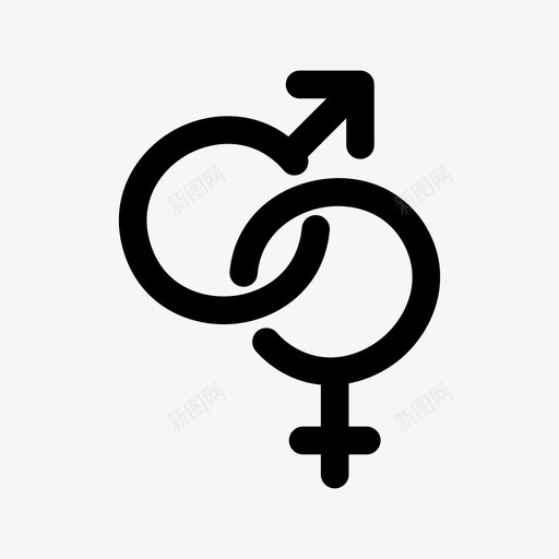 男女2月14日爱情图标svg_新图网 https://ixintu.com 2月14日 爱情 男女