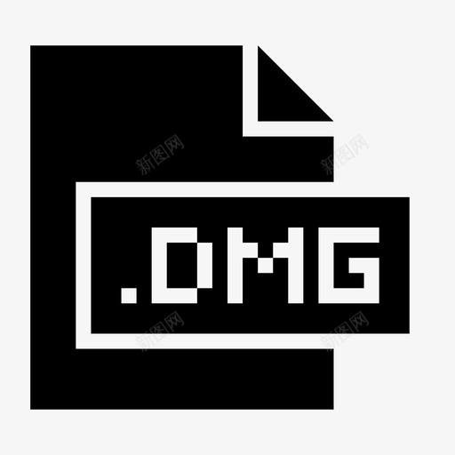 dmg扩展名文件图标svg_新图网 https://ixintu.com dmg 扩展名 文件 文件格式和扩展名glyph 格式