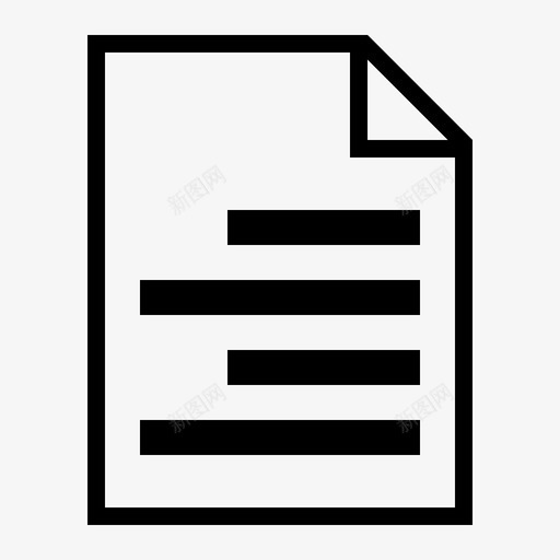 页面文件纸张图标svg_新图网 https://ixintu.com 文件 纸张 页面