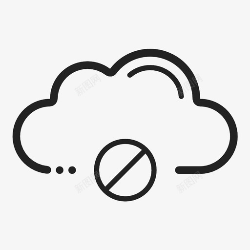 拒绝云拒绝访问拒绝图标svg_新图网 https://ixintu.com 拒绝 拒绝云 拒绝访问 禁用
