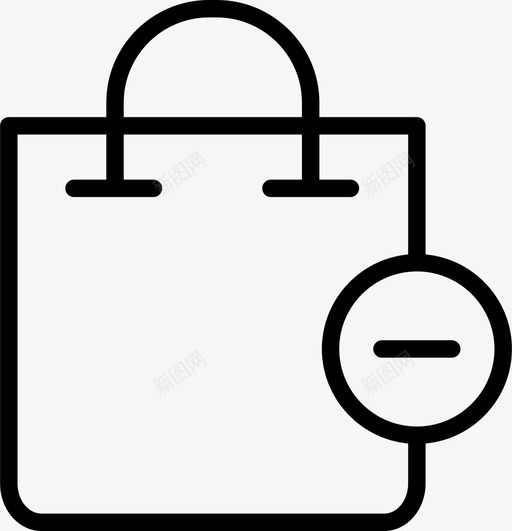 购物袋电子商务商店图标svg_新图网 https://ixintu.com 商店 电子商务 购物袋