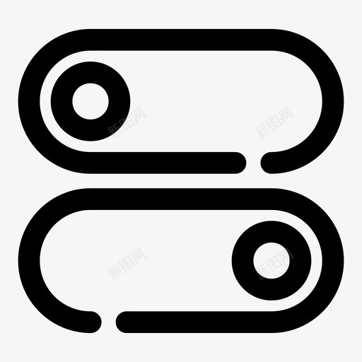 滑块控制开关图标svg_新图网 https://ixintu.com 切换 开关 控制 滑块 界面间隙大 设置