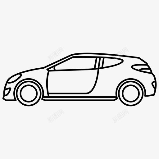 veloster汽车现代图标svg_新图网 https://ixintu.com veloster veloster系列 汽车 现代