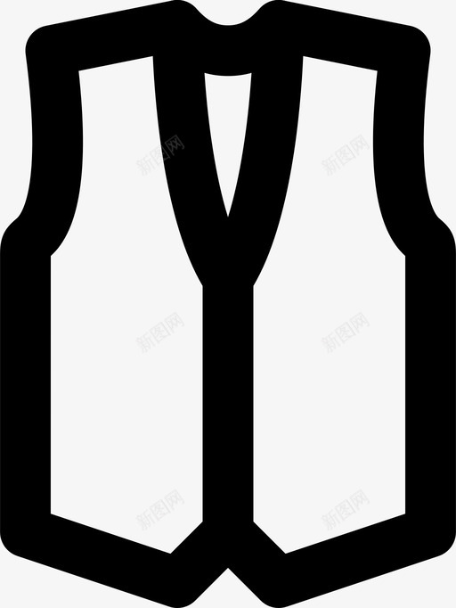 马甲衣服时尚图标svg_新图网 https://ixintu.com 时尚 男人 男人衣服md大纲 衣服 马甲