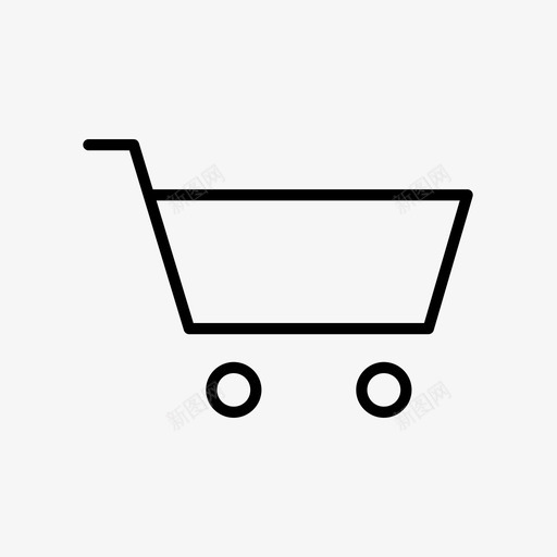 购物车市场商店图标svg_新图网 https://ixintu.com 商店 市场 手推车 购物车