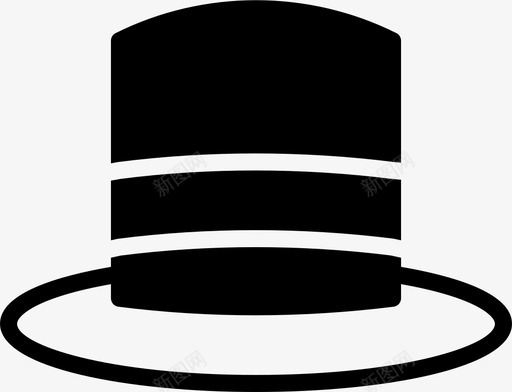 礼帽配饰时尚图标svg_新图网 https://ixintu.com smashicons男士配饰实心 时尚 男士 礼帽 配饰