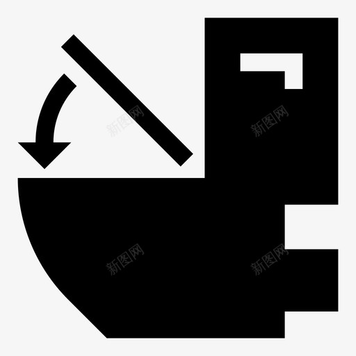 马桶座浴室卫生间图标svg_新图网 https://ixintu.com 卫生间 浴室 马桶座