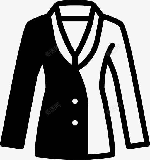 外套衣服时尚图标svg_新图网 https://ixintu.com 外套 女人 女人的衣服 时尚 衣服
