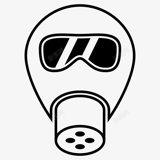 防毒面具毒药防护图标svg_新图网 https://ixintu.com 工业 有毒 毒药 防护 防毒面具