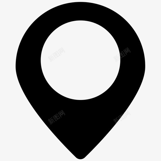 位置地图大头针图标svg_新图网 https://ixintu.com 位置 地图 地点 大头针