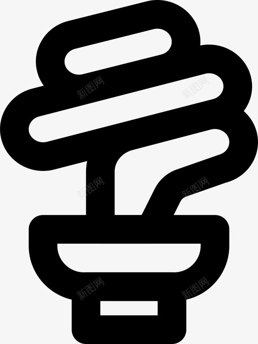 灯泡生态电力图标svg_新图网 https://ixintu.com 斯梅西奥克斯生态md大纲 灯泡 环境 生态 电力 自然 节约