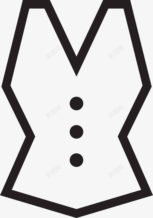 背心衣服夹克图标svg_新图网 https://ixintu.com 夹克 背心 衣服 麻布