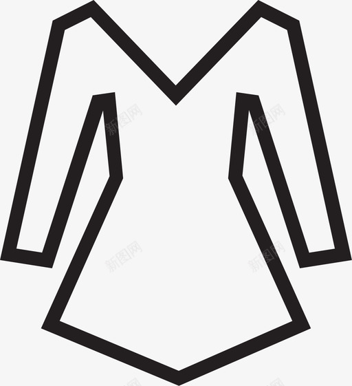 衣服萨拉凡太阳裙图标svg_新图网 https://ixintu.com 太阳裙 萨拉凡 衣服