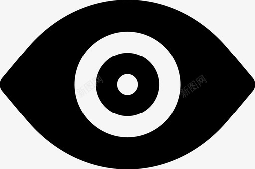人眼脸视觉图标svg_新图网 https://ixintu.com 人眼 人眼mdsolid 脸 视觉