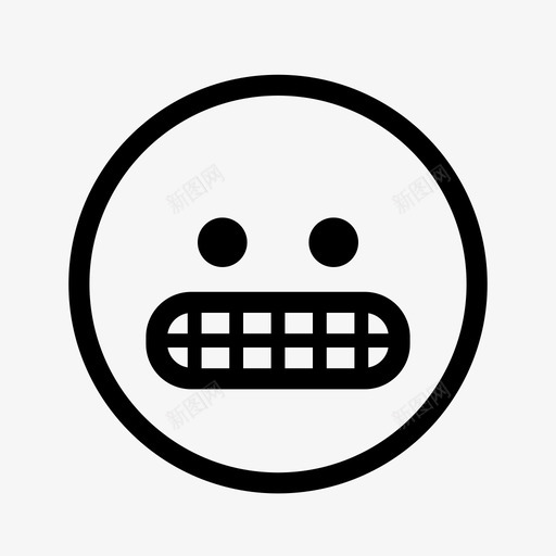 鬼脸表情符号搞笑图标svg_新图网 https://ixintu.com 咧嘴笑 搞笑 表情符号 鬼脸
