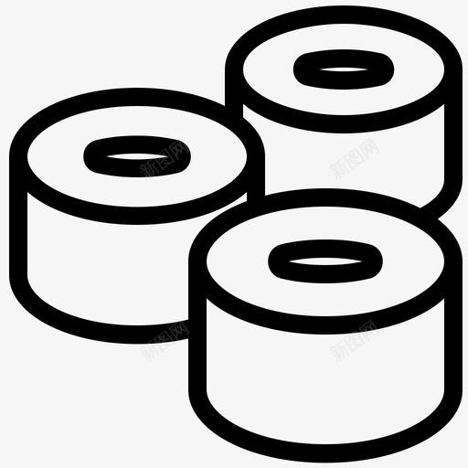 寿司食品日式图标svg_新图网 https://ixintu.com 厨房 寿司 日式 食品