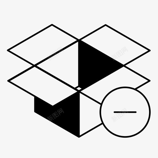 删除订单取消包裹图标svg_新图网 https://ixintu.com 删除订单 包裹 取消 存储 箱 装运箱