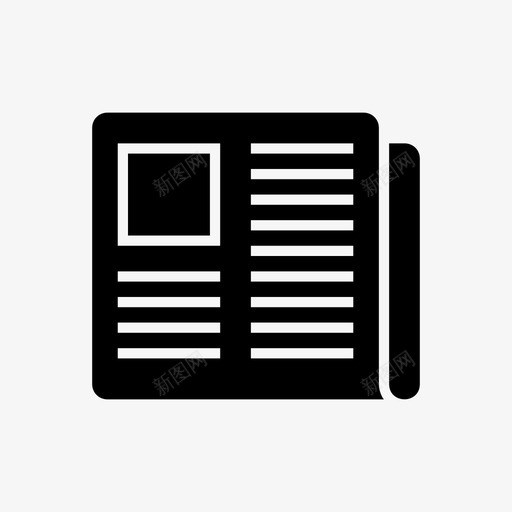 报纸文章博客图标svg_新图网 https://ixintu.com 博客 报纸 文章 时间表