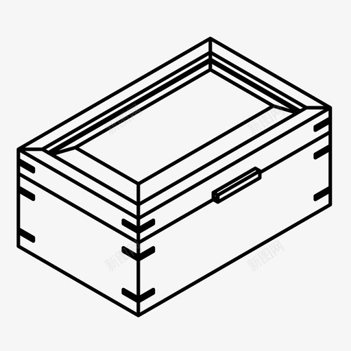 珠宝盒箱子保险箱图标svg_新图网 https://ixintu.com 保险箱 储藏室 珠宝盒 箱子