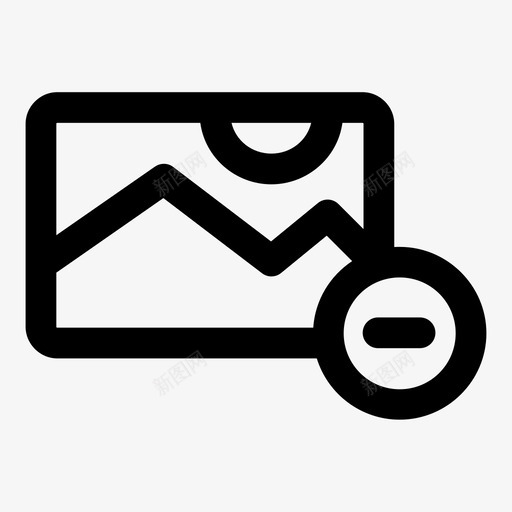 删除图像横向照片图标svg_新图网 https://ixintu.com 删除图像 横向 照片