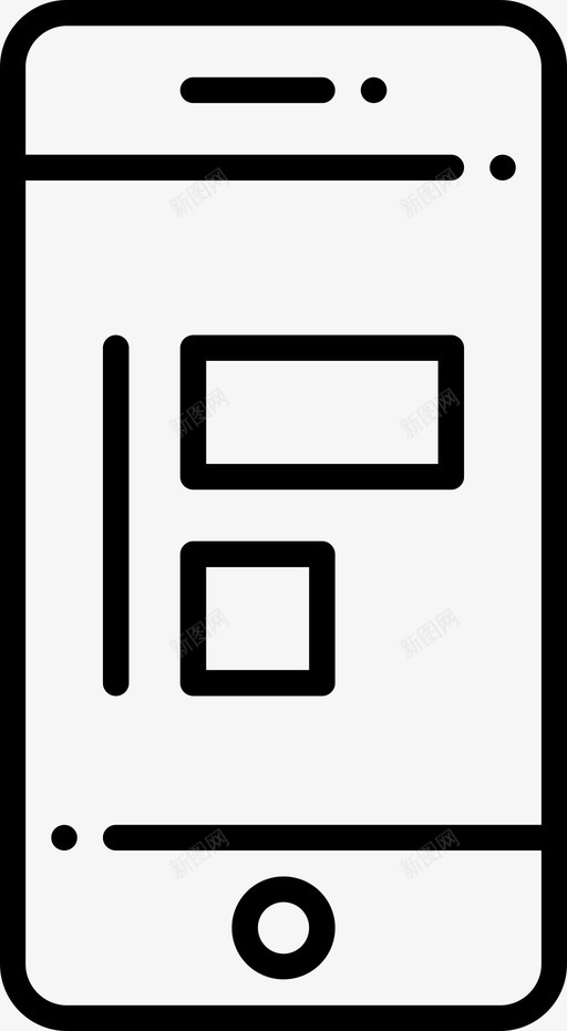 对象左对齐移动智能手机图标svg_新图网 https://ixintu.com 对象左对齐 工具 智能手机 移动 移动工具