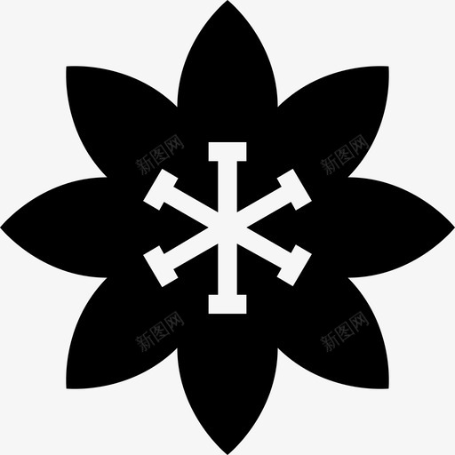 花庆祝叶子图标svg_新图网 https://ixintu.com 叶子 圣诞雕文图标 庆祝 植物 紫罗兰 花