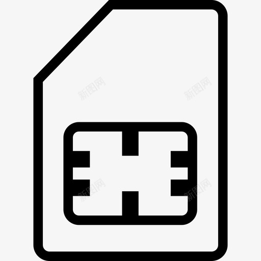 sim卡手机智能手机图标svg_新图网 https://ixintu.com sim卡 手机 智能手机 网络线路