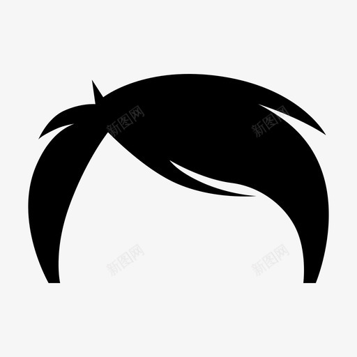 头发理发师头图标svg_新图网 https://ixintu.com 假发 头 头发 理发师 身体