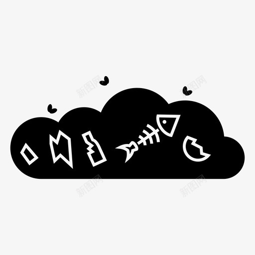 垃圾堆肥肮脏图标svg_新图网 https://ixintu.com 垃圾 垃圾场 堆肥 工业 肮脏