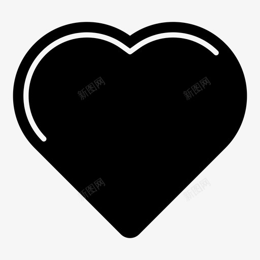 心爱圣瓦伦丁图标svg_新图网 https://ixintu.com 圣瓦伦丁 心 情人节 浮雕 爱