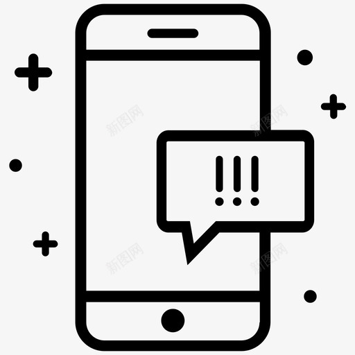 兴奋聊天感叹号图标svg_新图网 https://ixintu.com 兴奋 开心 感叹号 智能手机 智能手机套装2 聊天