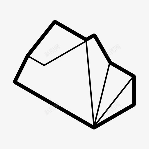 画法几何模型建筑形式图标svg_新图网 https://ixintu.com 体积 建筑 形式 画法几何模型 透视