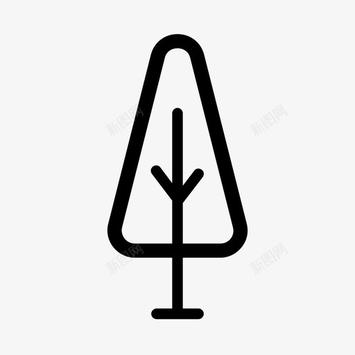 树叶植物图标svg_新图网 https://ixintu.com 叶 树 树地图 树模型 植物