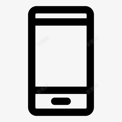 手机电子智能手机图标svg_新图网 https://ixintu.com 手机 智能手机 电子
