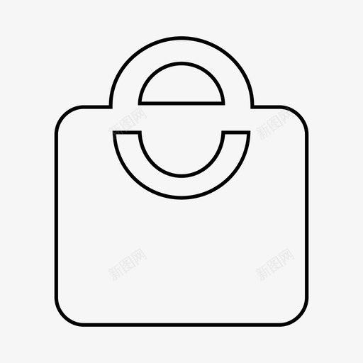 购物中心购物袋商店图标svg_新图网 https://ixintu.com 商店 材料生产线 购物中心 购物袋