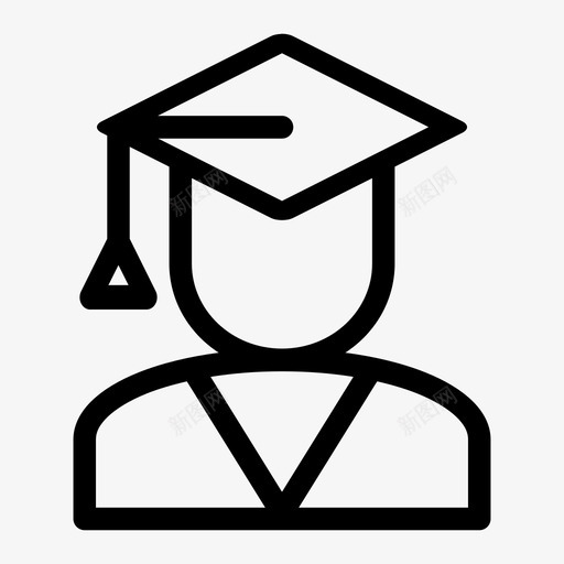 学生校园大学图标svg_新图网 https://ixintu.com 大学 学校 学生 教育 校园 研究生