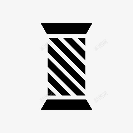 线轴线圈工艺图标svg_新图网 https://ixintu.com 工艺 线 线圈 线轴 缝纫 针线