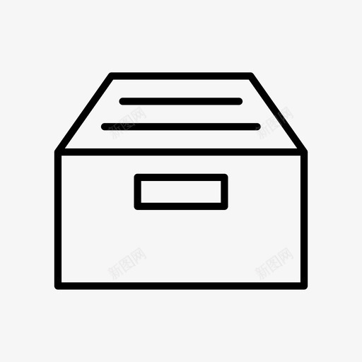 档案文件抽屉图标svg_新图网 https://ixintu.com 抽屉 收件箱 文件 文件夹 档案