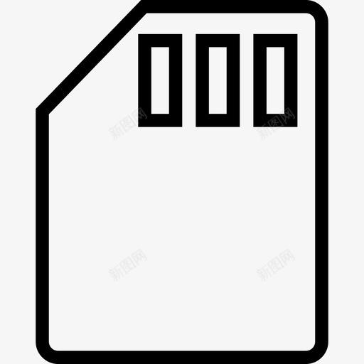 sd卡数据微型图标svg_新图网 https://ixintu.com sd卡 存储 微型 数据 网络线路