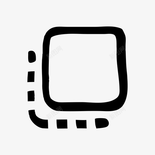 翻到前手绘草图图标svg_新图网 https://ixintu.com 手绘 手绘材质设计图标 翻到前 草图