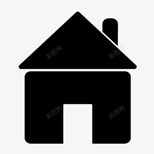 家小屋主页图标svg_新图网 https://ixintu.com 主页 家 小屋 庇护所 房子