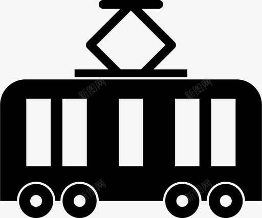 电动火车交通工具图标svg_新图网 https://ixintu.com 交通工具 电动火车
