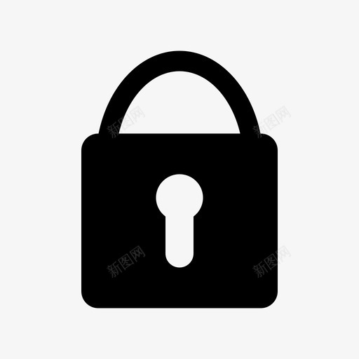 挂锁密码隐私图标svg_新图网 https://ixintu.com 安全 密码 挂锁 社交图标 隐私