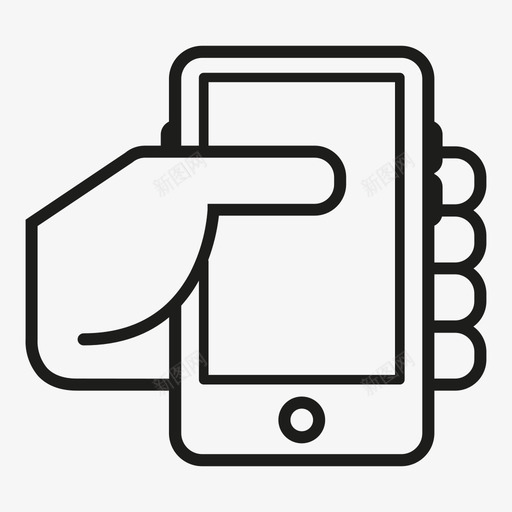 智能手机手柄轻触图标svg_新图网 https://ixintu.com 手柄 手柄智能手机 智能手机 触摸 轻触
