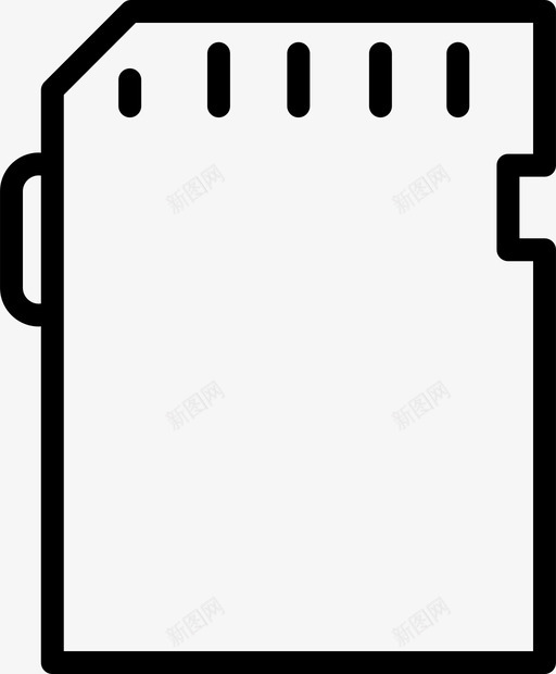 sd卡相机设备图标svg_新图网 https://ixintu.com sd卡 存储芯片 技术 相机 相机和图像 设备