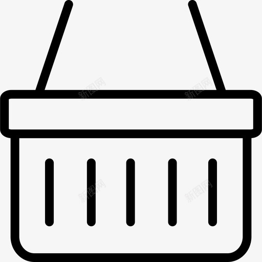 购物篮电子商务商店图标svg_新图网 https://ixintu.com 商店 电子商务 购物篮