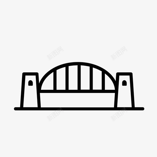 边界桥海港大桥澳大利亚图标svg_新图网 https://ixintu.com 城市 悉尼 海港大桥 澳大利亚 边界桥