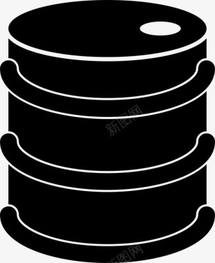 筒体油桶图标图标